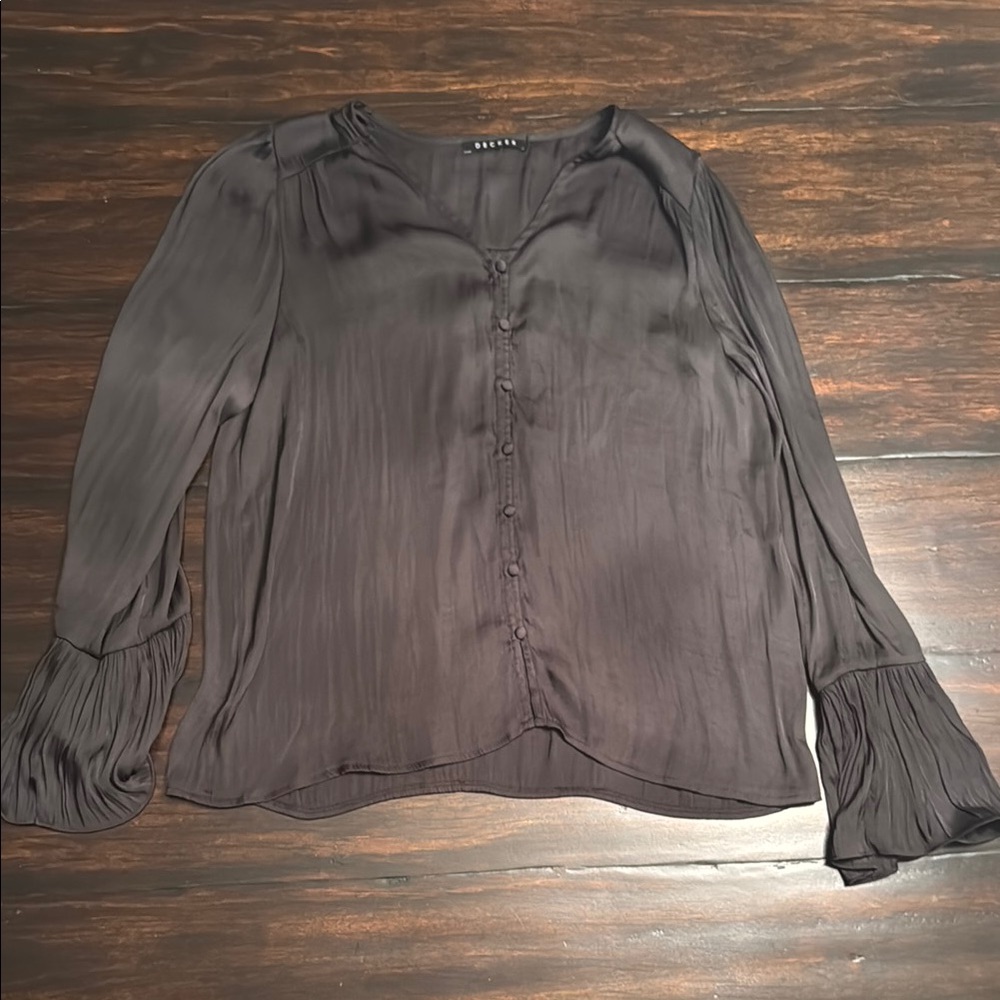 Decker Women’s Black Blouse Size Medium